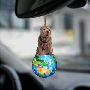 Shar Pei-Around My Dog-Two Sided Ornament