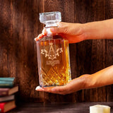 ALEKSANDRA 13K3 Personalized Decanter Set wooden box and Ice 5