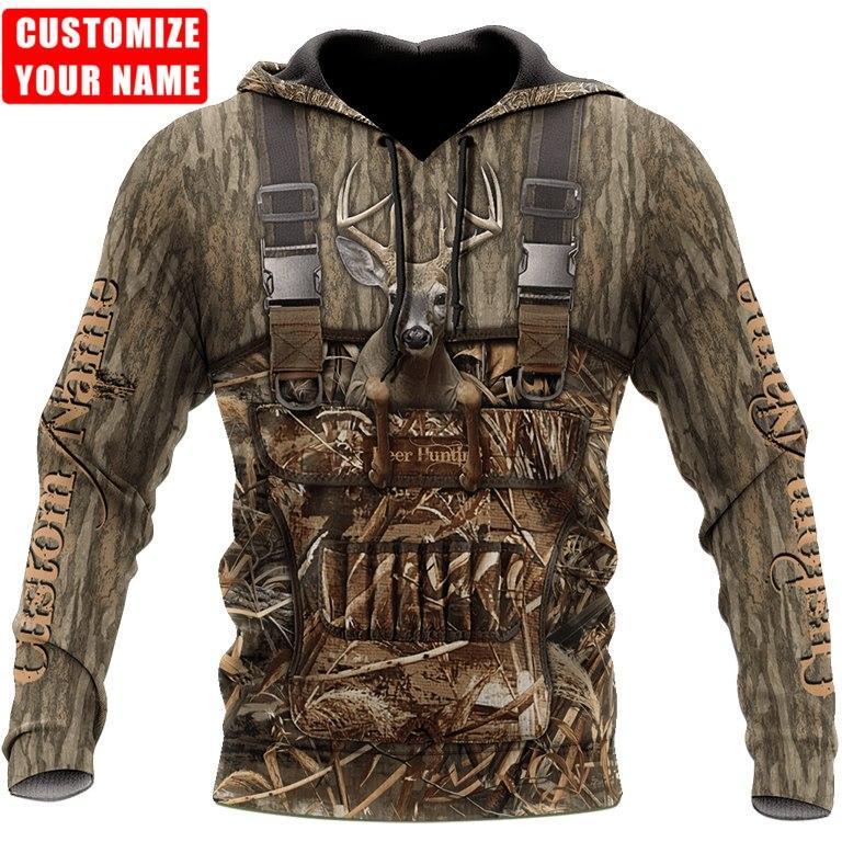 Hunting Gifts Deer Hunting Gifts Deer Hunting Personalized All Over Printed US Unisex Size Hoodie