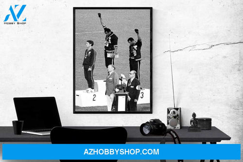 1968 Olympics Black Canvas And Poster, Wall Decor Visual Art (Mexico City 1968)