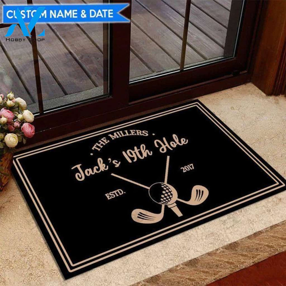 19th Hole Golf Custom Doormat | Welcome Mat | House Warming Gift
