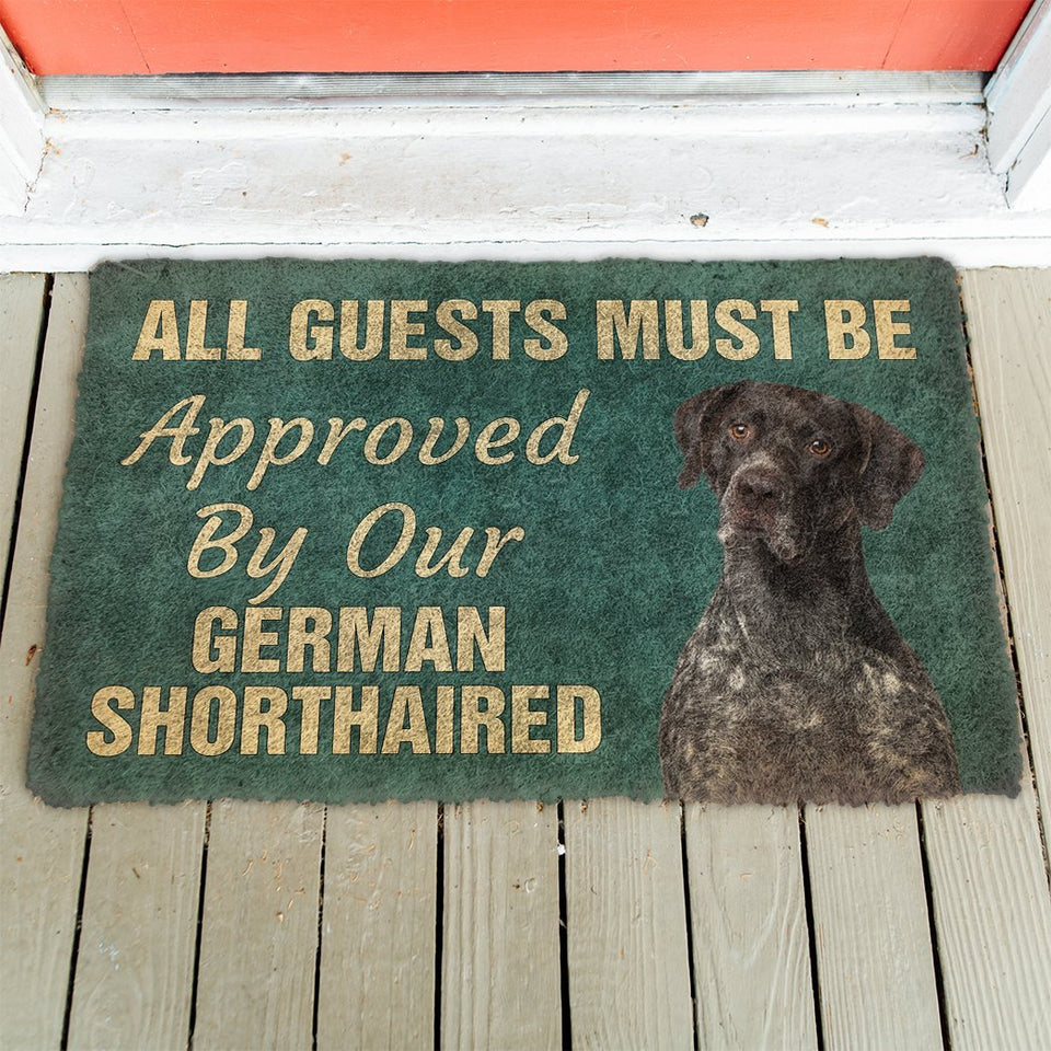 3D Must Be Approved By Our German Shorthaired Pinscher Custom Doormat