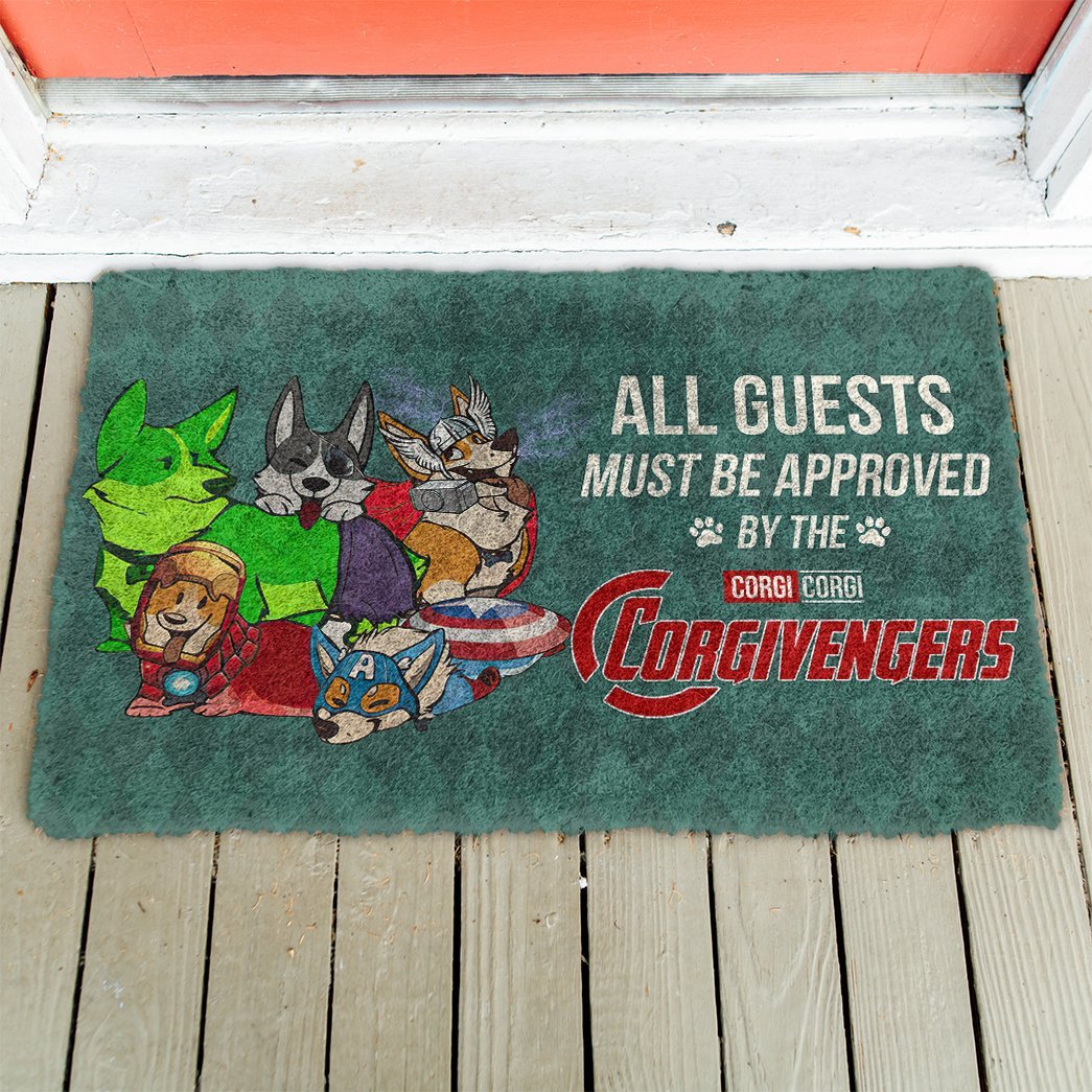 3D This House Protected By Corgi Doormat