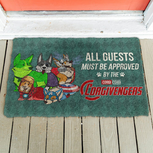 3D This House Protected By Corgi Doormat