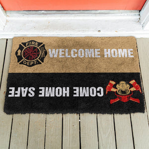 3D Firefighter Custom Doormat