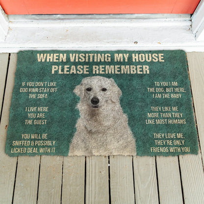 3D Please Remember Kuvasz Dogs House Rules Doormat