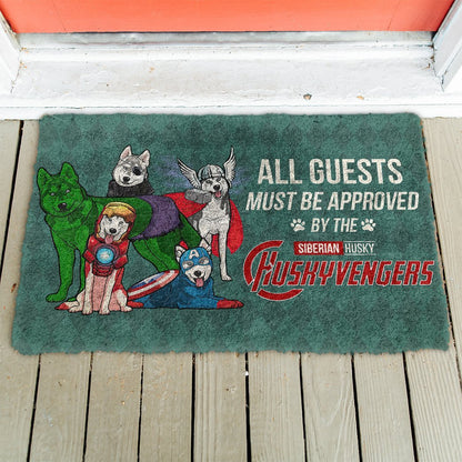 3D This House Protected By Husky Doormat