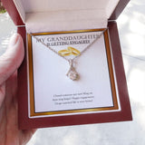 "Bling On The Finger" Granddaughter Engagement Necklace Gift From Grandpa Grandma Grandparents Alluring Beauty Pendant Jewelry Box