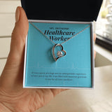 "Grateful For Your Sacrifices" Awesome Healthcare Worker Necklace Gift From Mom Dad Grandma Grandpa Bestfriend Forever Love Pendant Jewelry Box