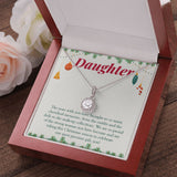 "Precious Gift" Daughter Christmas Necklace Gift From Mom Dad Eternal Hope Pendant Jewelry Box