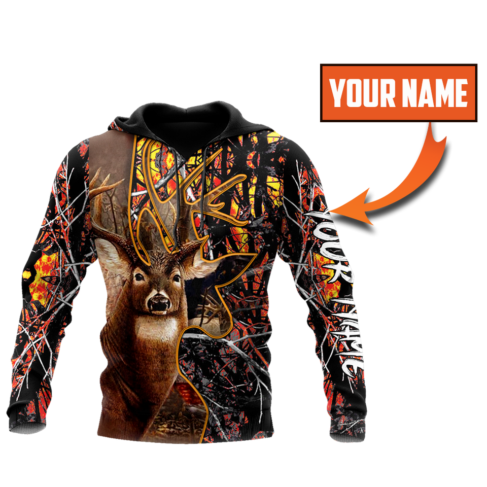 Hunting Gifts Deer Hunting Gifts Hunting Deer Personalized US Unisex Size Hoodie