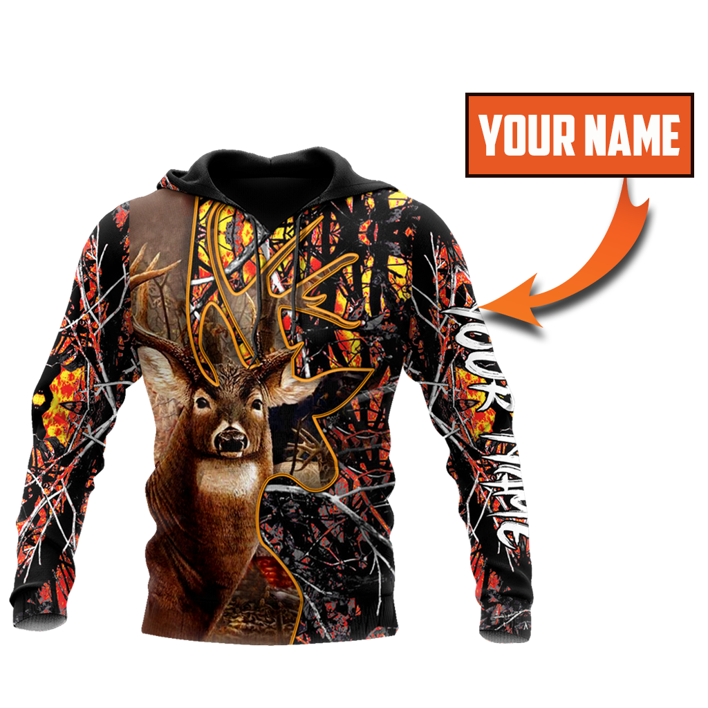 Hunting Gifts Deer Hunting Gifts Hunting Deer Personalized US Unisex Size Hoodie