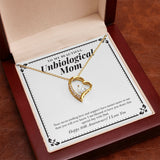 "Blessed To Have You" Beautiful Unbiological Mom 30th Wedding Anniversary Necklace Gift From Daughter Son Forever Love Pendant Jewelry Box