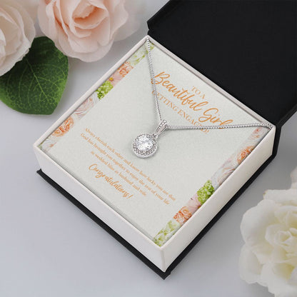 "God Has Brought You Together" Beautiful Sister Engagement Necklace Gift From Brother Sis Bestfriend Eternal Hope Pendant Jewelry Box