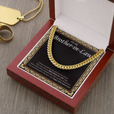 "My Sister My Bestfriend" Brother In Law 20th Wedding Anniversary Necklace Gift From Sister-In-Law Brother-In-Law Cuban Link Chain Jewelry Box