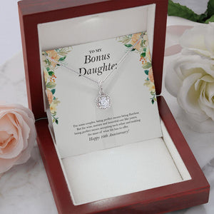 "Means Accepting Each Other" Bonus Daughter 10th Wedding Anniversary Necklace Gift From Mom Dad Eternal Hope Pendant Jewelry Box