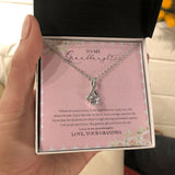 "The Greatest And Honor" Granddaughter Graduation Necklace Gift From Grandma Alluring Beauty Pendant Jewelry Box