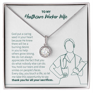 "Caring Seed In Your Heart" Healthcare Worker Wife Necklace Gift From Husband Eternal Hope Pendant Jewelry Box Thanksgiving Christmas Birthday New Year