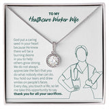 "Caring Seed In Your Heart" Healthcare Worker Wife Necklace Gift From Husband Eternal Hope Pendant Jewelry Box Thanksgiving Christmas Birthday New Year