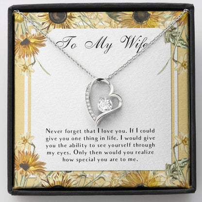 "Special You Are" Wife Necklace Gift From Husband Forever Love Jewelry Box Birthday Christmas Weddings Engagement Thanksgiving Mother's Day Graduation New Year