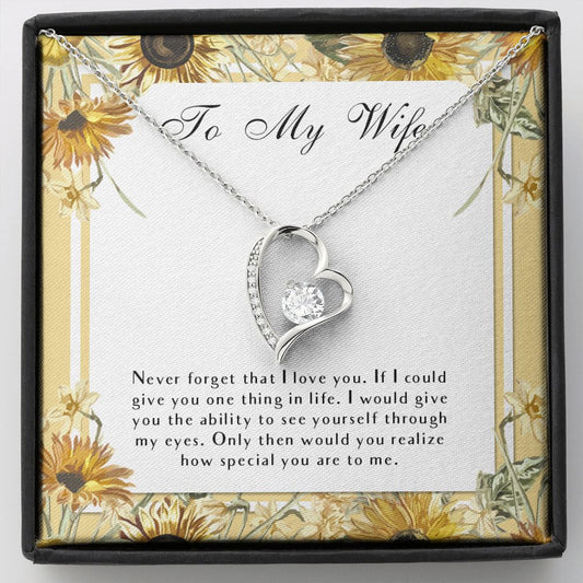 "Special You Are" Wife Necklace Gift From Husband Forever Love Jewelry Box Birthday Christmas Weddings Engagement Thanksgiving Mother's Day Graduation New Year