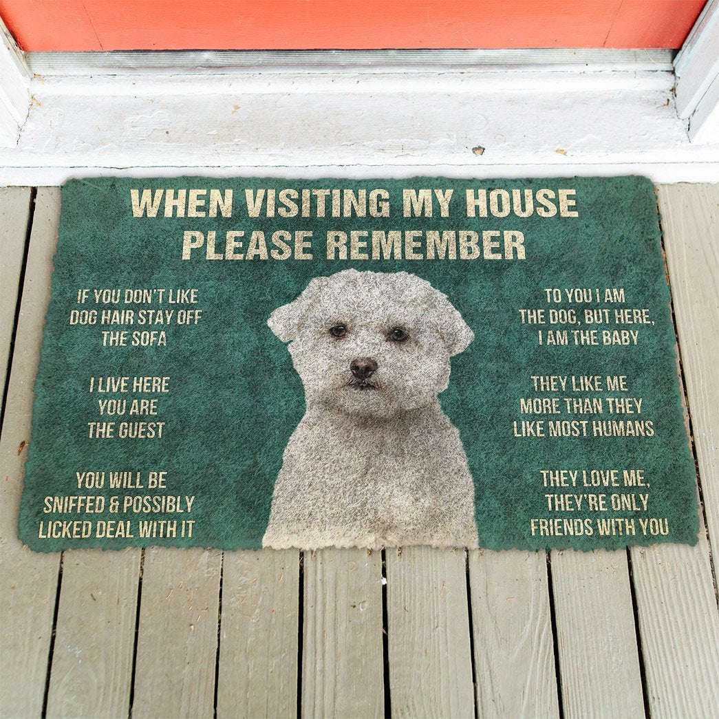 3D Please Remember Maltese Dog's House Rules Doormat
