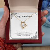 "Remembering Special Moments" Graduation Necklace Gift From Parents Grandparents Friends Family Teachers Forever Love Pendant Jewelry Box