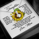 To My Beautiful Daughter Necklace I Love You Alluring Beauty Necklace LX038A