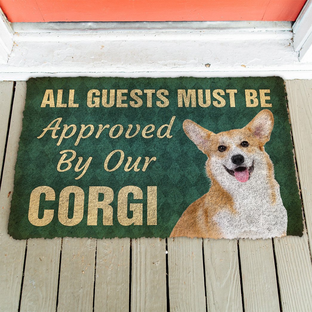 3D Must Be Approved By Our Corgi Custom Doormat