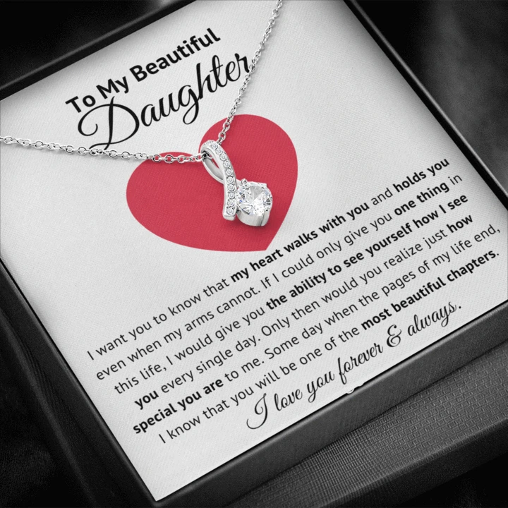 To My Beautiful Daughter - How Special You Are - Alluring Beauty Necklace