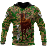 Hunting Gifts Deer Hunting Gifts All Over Printed Deer Hunting US Unisex Size Hoodie