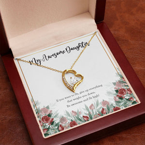 "If You Want To Fly" Awesome Daughter Necklace Gift From Mom Dad Forever Love Pendant Jewelry Box Birthday Christmas Graduation Thanksgiving