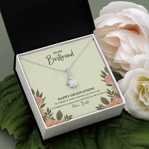 "Be Confident" Bestfriend Graduation Necklace Gift From BFF Friend Soul Sister Bestie Alluring Beauty Pendant Jewelry Box