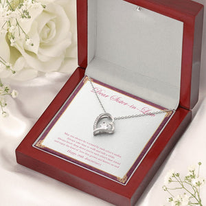 "To Walk And Talk" Sister In Law 20th Wedding Anniversary Necklace Gift From Sister-In-Law Brother-In-Law Forever Love Pendant Jewelry Box