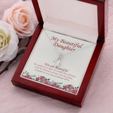 "You Are Beautiful" Beautiful Daughter Necklace Gift From Mom Dad Parents Alluring Beauty Pendant Jewelry Box Christmas Birthday New Year Valentines