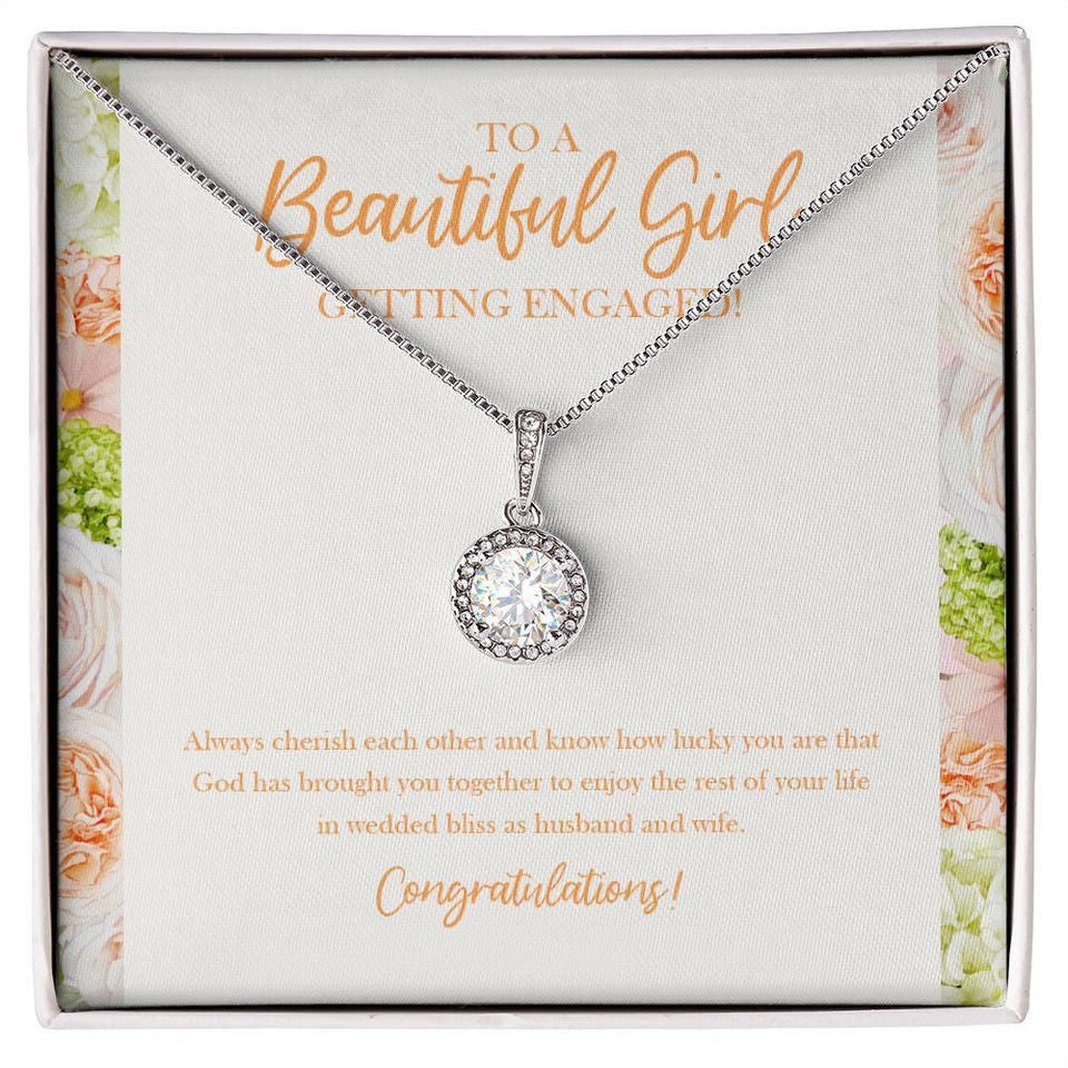 "God Has Brought You Together" Beautiful Sister Engagement Necklace Gift From Brother Sis Bestfriend Eternal Hope Pendant Jewelry Box