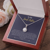 "Amazing Companion" Soul Sister Necklace Gift From Sis Brother Bestfriend Eternal Hope Pendant Jewelry Box Birthday Graduation Christmas Thanksgiving