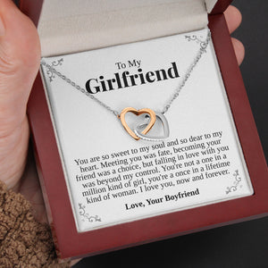 Interlocking Hearts Necklace- Your Grace, The Little Things, Gift For Girlfriend, For Birthday, Christmas, Mother's Day