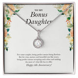 "Beautiful Like Yours" Bonus Daughter 8th Wedding Anniversary Necklace Gift From Mom Dad Eternal Hope Pendant Jewelry Box