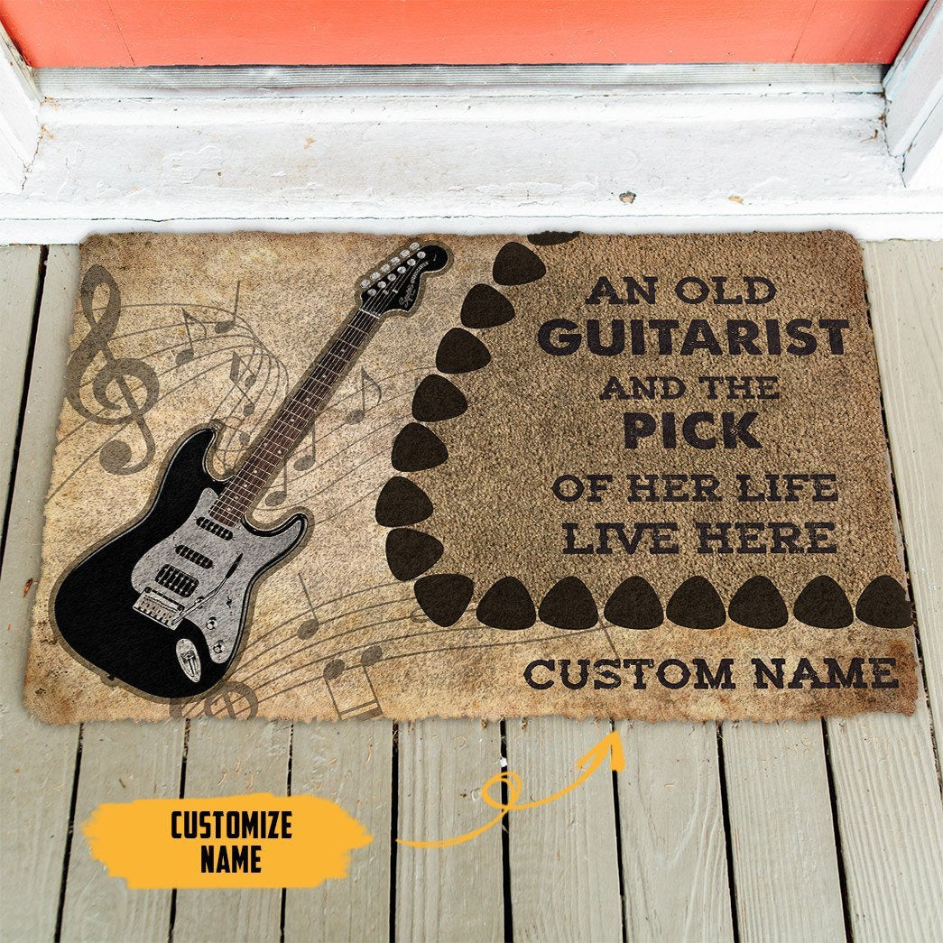3D Electric Guitars An Old Guitarist Custom Doormat