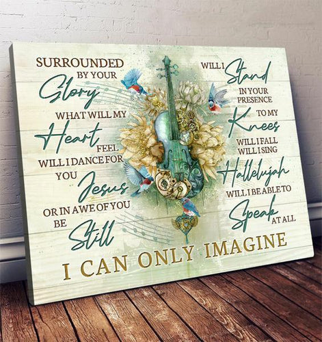 Bluebird And Violin Hymn, I Can Only Imagine Canvas And Poster, Canvas Wall Art, Wall Decor Visual Art
