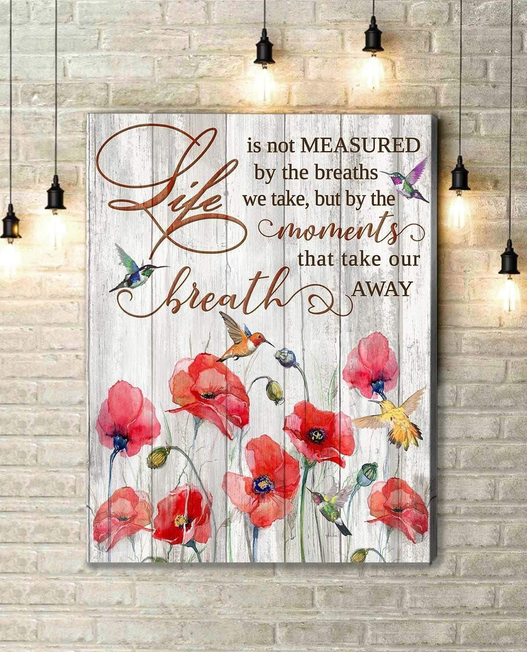 Life is not Measured - Hummingbird Premium Wall Art Canvas