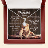 To My Beautiful Daughter Necklace My Love For You is Forever Personalized Alluring Beauty Necklace XL043E