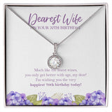 "Finest Of Wines" Wife 70th Birthday Necklace Gift From Husband Eternal Hope Pendant Jewelry Box