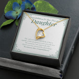 "Destined For Great Things" Daughter Job Promotion Necklace Gift From Mom Dad Forever Love Pendant Jewelry Box