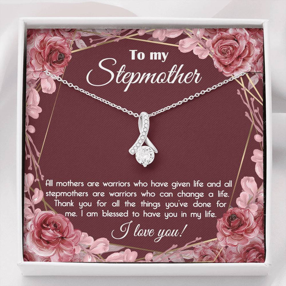 To My StepMother I am blessed to have you in my life Alluring Beauty Necklace XL045E
