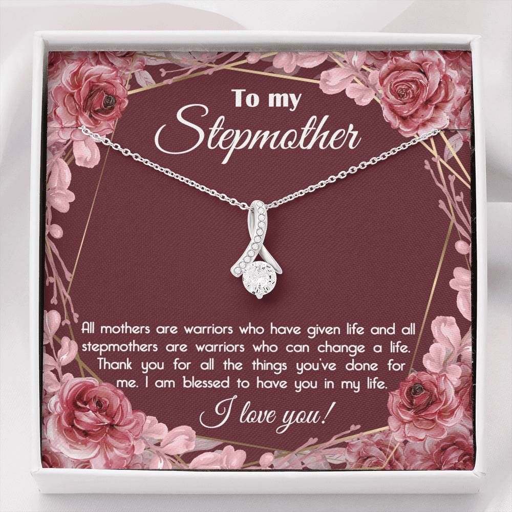 To My StepMother I am blessed to have you in my life Alluring Beauty Necklace XL045E