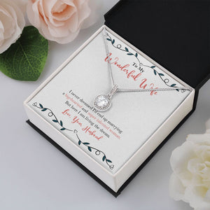 "Big hearted Woman" Wonderful Wife Necklace Gift From Husband Eternal Hope Pendant Jewelry Box Anniversary Mothers Day Birthday Christmas