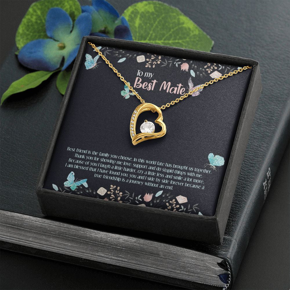 "Fate Has Brought Us Together" Best Mate Necklace Gift From BFF Bestfriend Soul Sister Forever Love Pendant Jewelry Box Birthday Christmas Graduation Thanksgiving