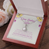 "Best Relationship Tips" Badass Sister Necklace Gift From Sis Brother Eternal Hope Pendant Jewelry Box Birthday Christmas Wedding Graduation